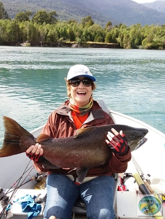 Fotos da pesca esportiva em Chaiten no Chile